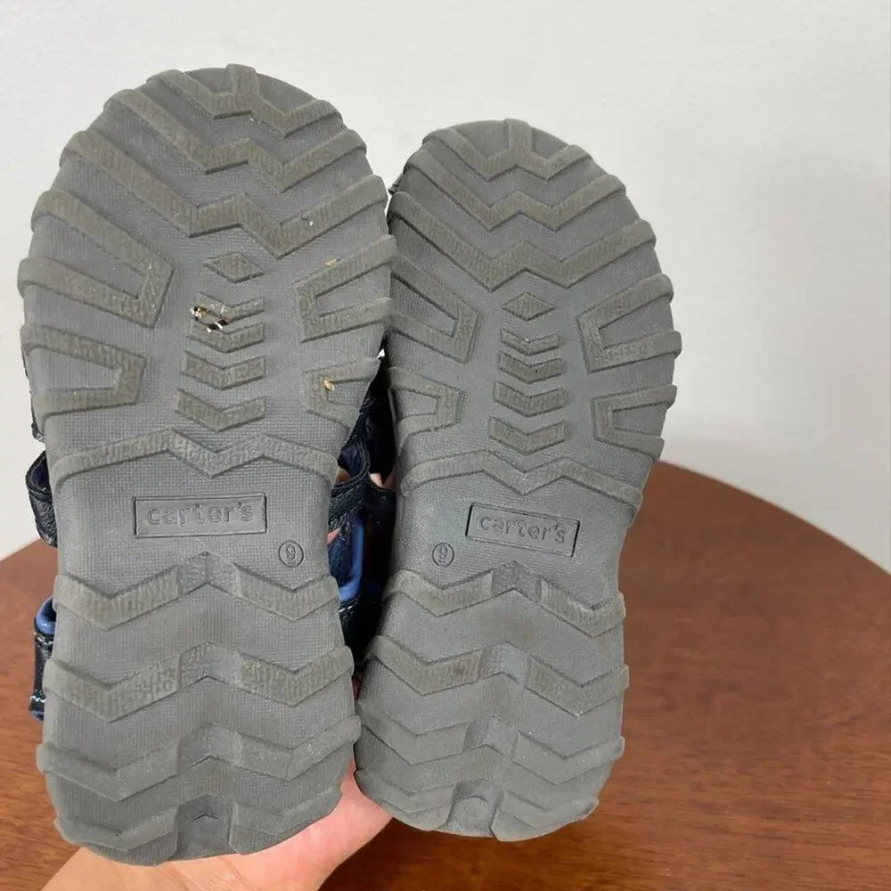 Carter's Toddler Boys Julian-C Fisherman Casual Sandal in Blue Leather Size 9